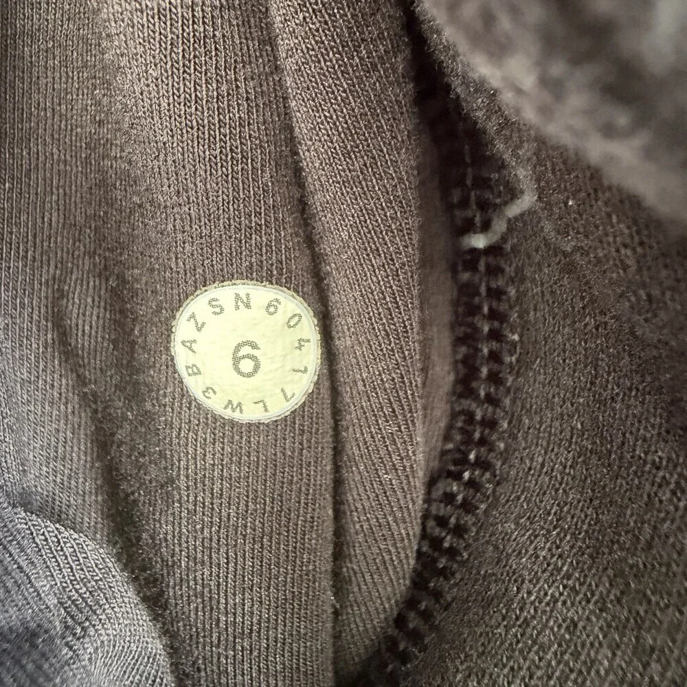 LULULEMON To You Sweater Sz 6 Black High Neck Kangaroo Pocket Sweatshirt EUC - Picture 10 of 13